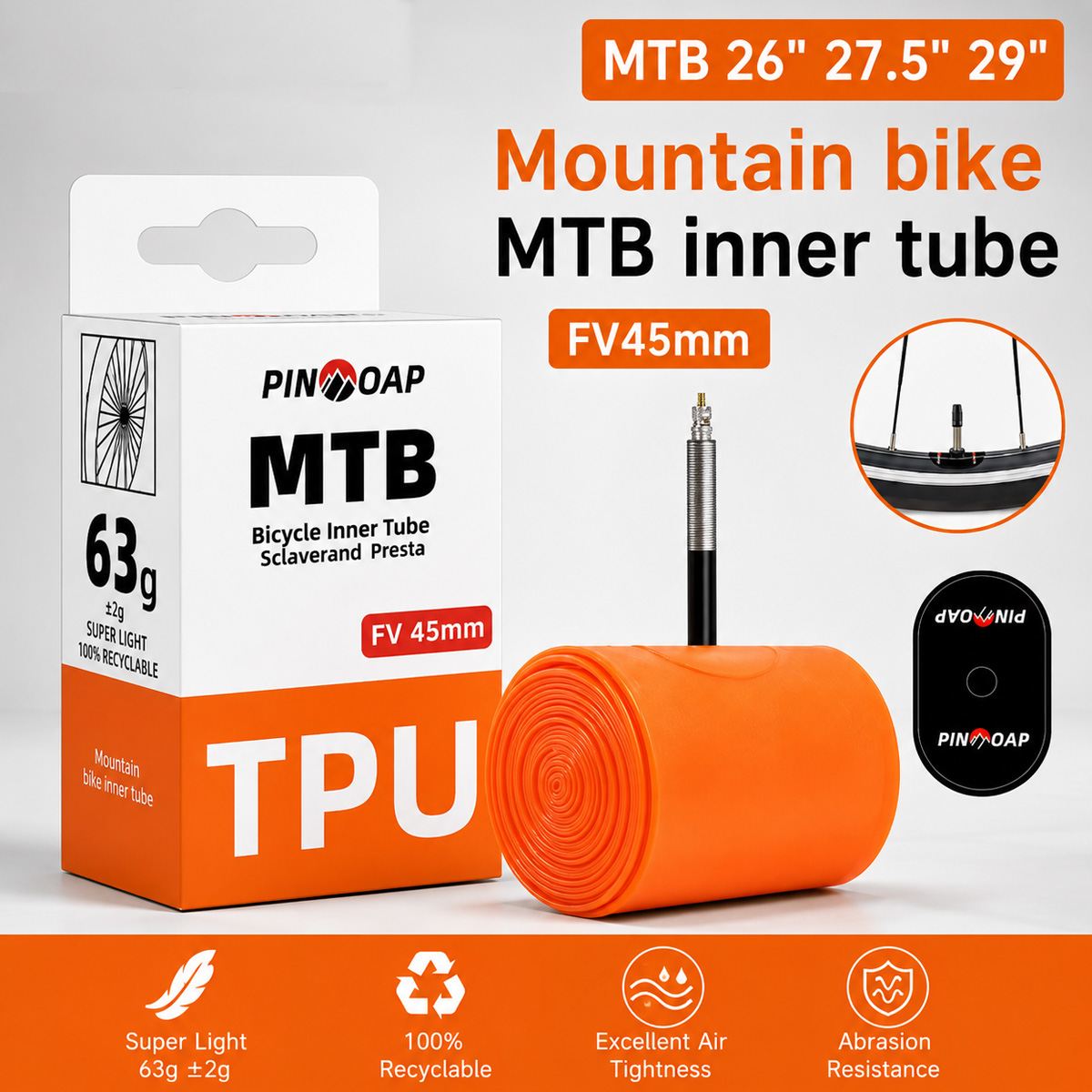 Mountain Biking Tube - 1PC 산악 자전거 이너 튜브 Mtb