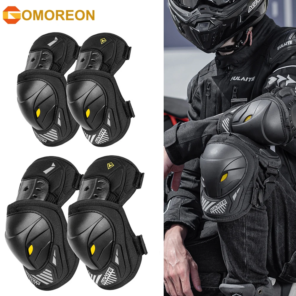 GOMOREON 1쌍 오토바이 전기 자전거 무릎 팔꿈치 - Mountain Biking Elbow Pads 리뷰 및 가격