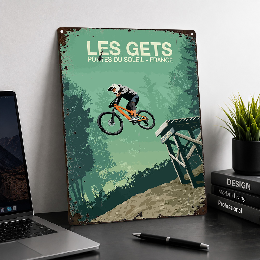 레스 게츠 산악 자전거 점프 그림이 프린트된 포스터,  - Mountain Biking Europe 리뷰 및 가격